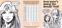 Breast cancer awareness leaflet, artwork by Ian Gibson